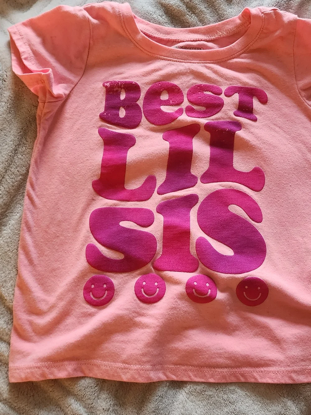 The Children's Place Pink Graphic 'Best Lil Sis' Tee